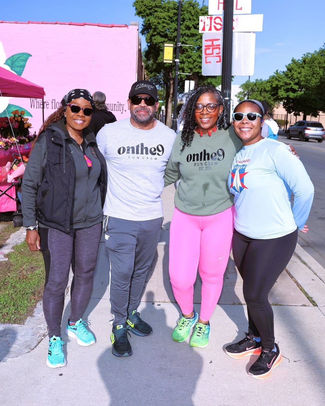 OnThe9 crew on a Saturday run
